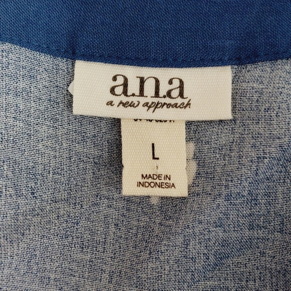 NEW a.n.a. A New Approach Boho Peasant Coastal Popover Blouse P3258 - Picture 5 of 8